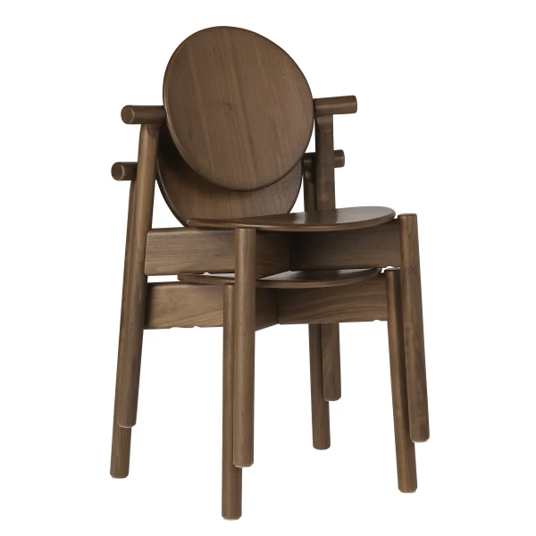 UMAGE packshot 5896 Heiko dining chair walnut 4 image