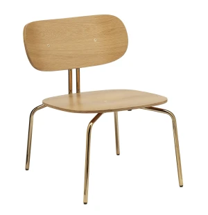 Umage CURIOUS loungestol, ek/mässing image