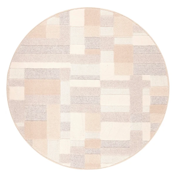 VM Carpet Domino 130 beige round kuva