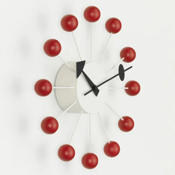 Vitra Ball Clock Red Angle image