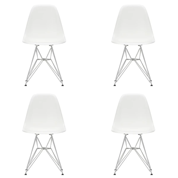 Vitra Eames DSR tuoli valkoinen kromi 4kpl kuva