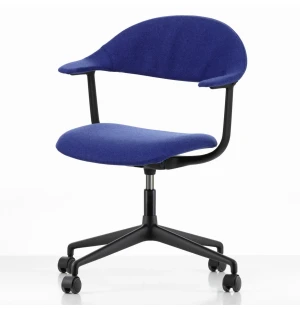 Vitra MYNT työtuoli, 4-sakarainen jalusta pyörillä, Electric Blue/Deep Black kuva