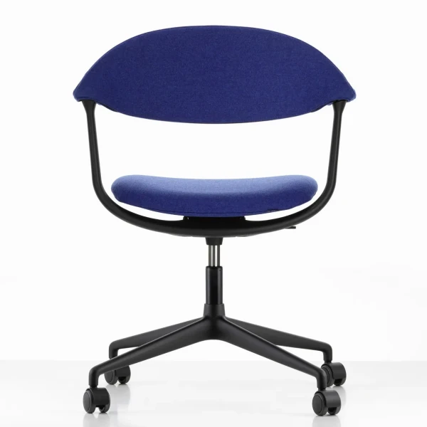 Vitra MYNT chair 4 wheel Cosy 2 Electric Blue Deep Black front seat kuva