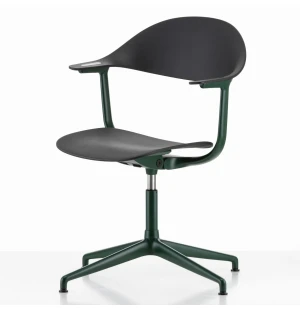 Vitra MYNT työtuoli, 4-sakarainen jalusta, Basic Dark RE/Bottle Green kuva