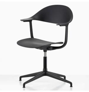 Vitra MYNT työtuoli, 4-sakarainen jalusta, Basic Dark RE/Deep Black kuva