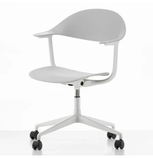 Vitra MYNT työtuoli, 4-sakarainen jalusta pyörillä, Grey RE/Soft Light kuva
