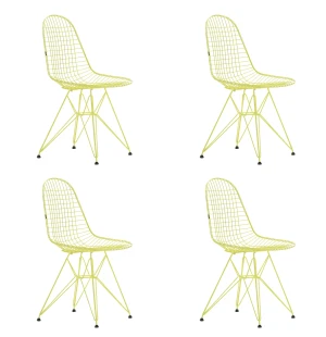 Vitra WIRE CHAIR DKR 4 kpl, citron kuva