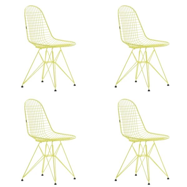 Vitra Wire Chair DKR Colours citron 4kpl kuva