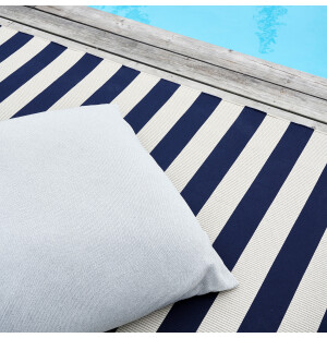 Woodnotes BIG STRIPE IN/OUT matto, sininen/hiekka kuva