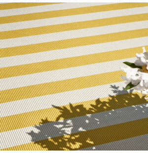 Woodnotes BIG STRIPE IN/OUT matto, keltainen/hiekka kuva