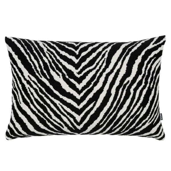 Zebra Cushion Cover 40x60 black cut out master kuva