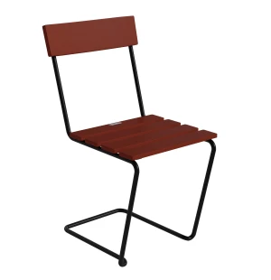 Grythyttan Stålmöbler TUOLI 1, tummanpunainen/musta kuva