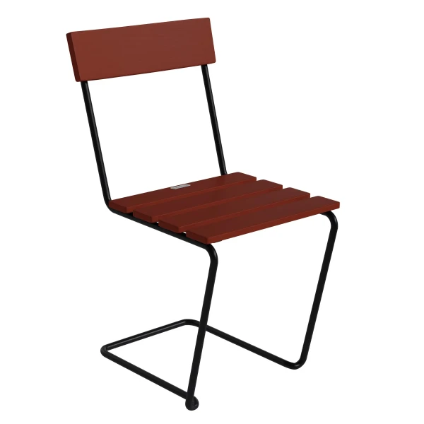 chair 1 dark red oak black kuva