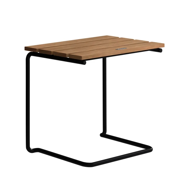 footstool A3 teak black kuva