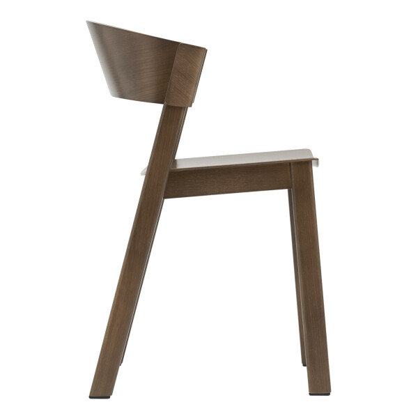 muuto Cover side chair stained dark brown angle image