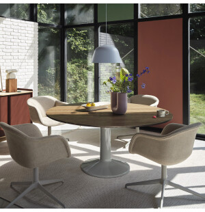 Muuto MIDST bord Ø160, oljad ek/grå image