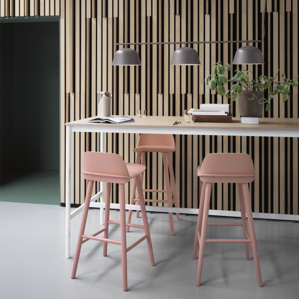 muuto nerd bar stool tan rose muuto image