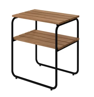Grythyttan Stålmöbler SIDOBORD L45, obehandlad teak/svart image