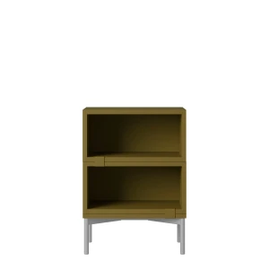 Muuto STACKED STORAGE SYSTEM sängbord, config. 1, brown green image