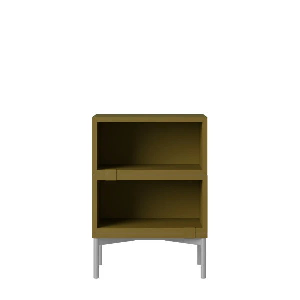stacked storage system bedside table config 1 brown green muuto image