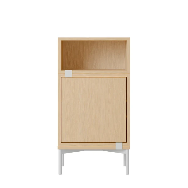 stacked storage system bedside table config 2 oak muuto image