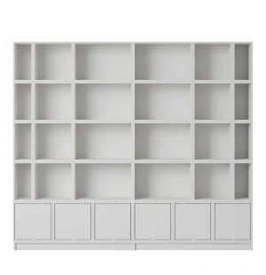Muuto STACKED STORAGE SYSTEM bokhylla, config. 1, grå image