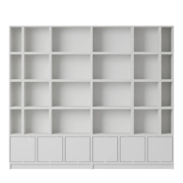 stacked storage system bookcase config 1 grey muuto image