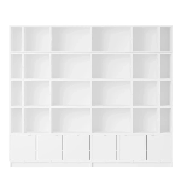 stacked storage system bookcase config 1 white muuto image