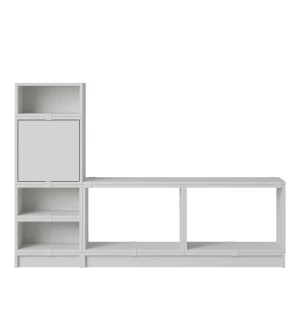 Muuto STACKED STORAGE SYSTEM hallförvaring, config. 1, grå image