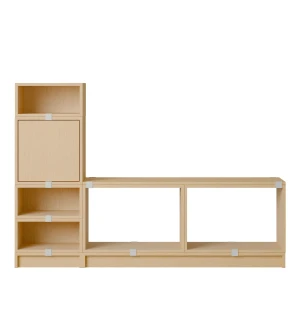 Muuto STACKED STORAGE SYSTEM hallförvaring, config. 1, ek image