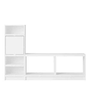 Muuto STACKED STORAGE SYSTEM hallförvaring, config. 1, vit image