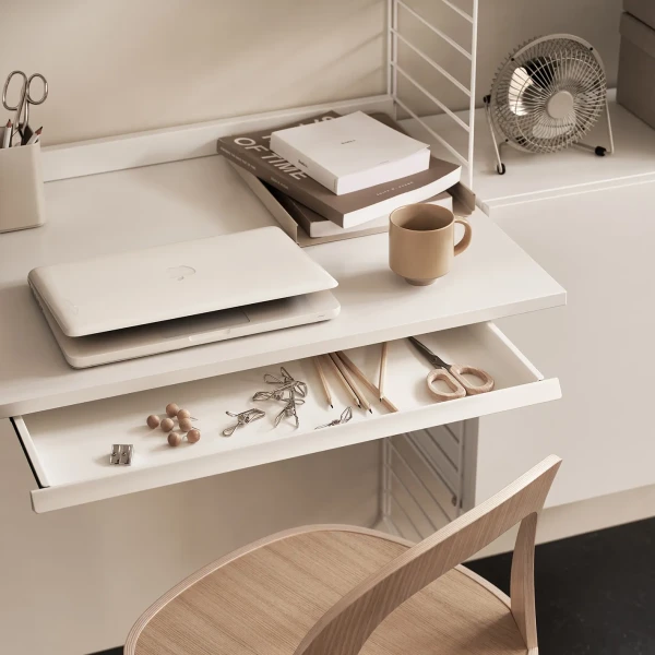 string desk drawer white kuva