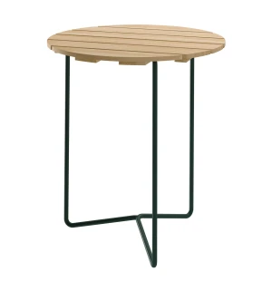 Grythyttan Stålmöbler PÖYTÄ 6B Ø60 cm, öljytty mänty/vihreä kuva