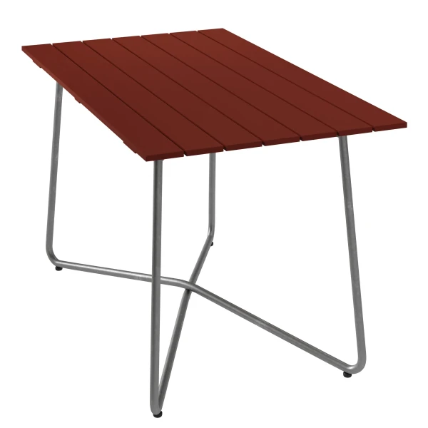 table B25A 120 dark red oak hot galvanized kuva